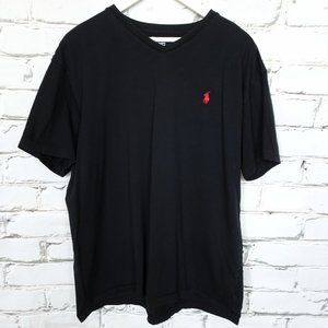 Polo Ralph Lauren Black V-Neck T-Shirt